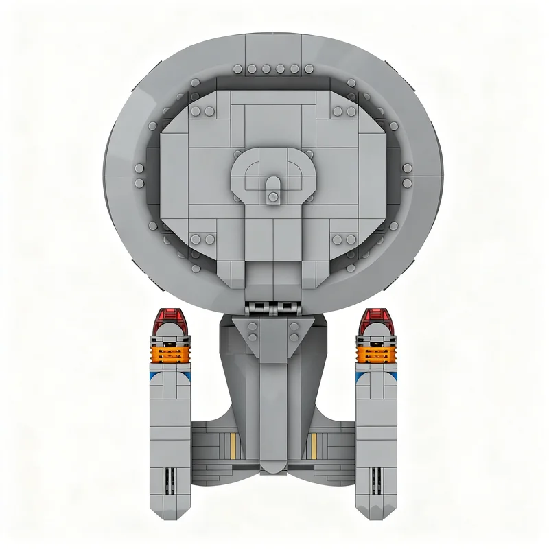 1062pcs MOC Space Midi Scale Star Trek U S Enterprise NCC Model Building Blocks Construction Toys Christmas Gifts Kids Idea view 2