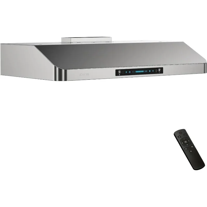 IKTCH 36 Inch Under Cabinet Range Hood, 900 CFM with 4-Speed Gesture Sensing & Touch Control, Stainless Steel Range Hood