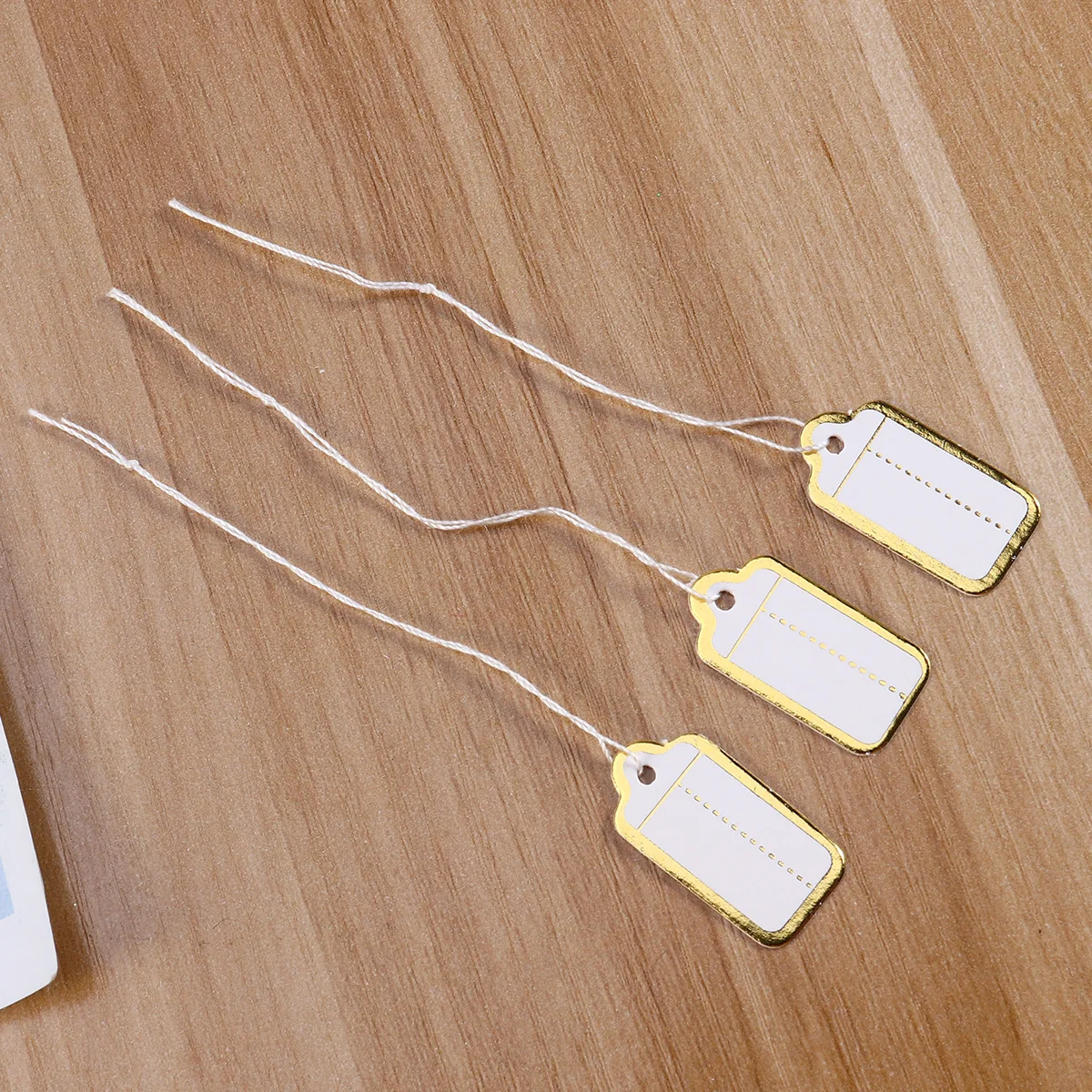 

500pcs Price Tag for Watch Earrings Bracelet Necklace Ring Bracelet Price Tag Fashion Gold Silver Hanging Labels