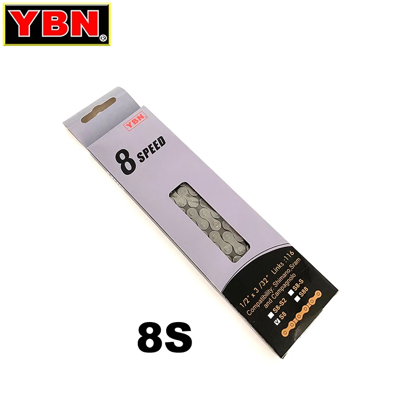 YBN 8/9/10/11/12S Chain MTB Mountain Road Bike Chains 8 9 10 11 12 Speed Hollow Bicycle Quick Link Chain for M6100 M7100