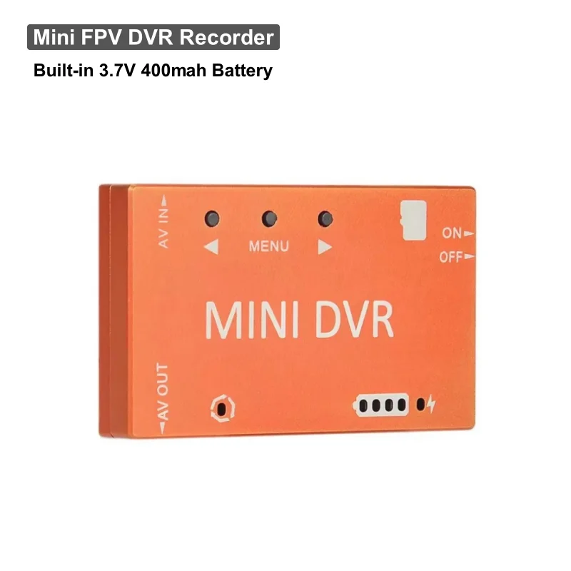 

Mini FPV DVR Recorder Video Audio Module NTSC/PAL Switchable Built-in Battery For RC Models Racing FPV Drone VR Goggle Monitor