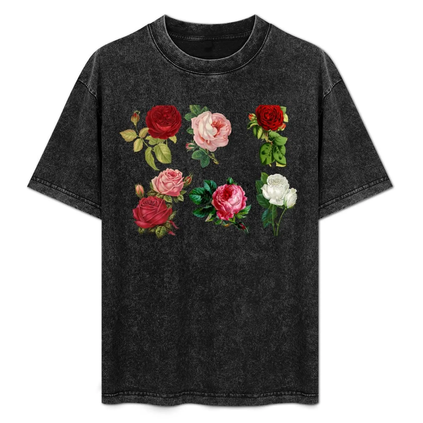 

Various roses, floral pattern T-Shirt Comfortable Daily Wear Tee