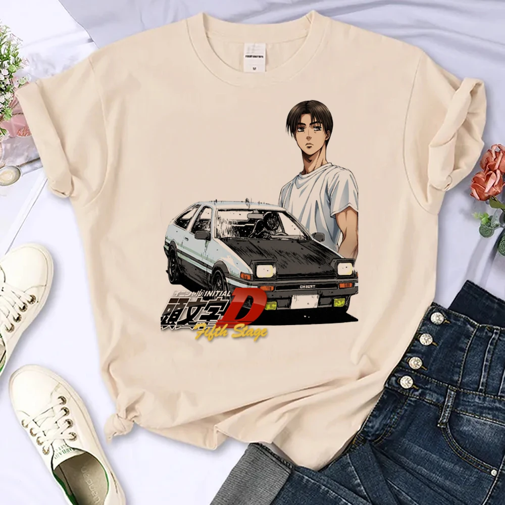 Initial d top women manga comic funny tshirt girl 2000s clothes