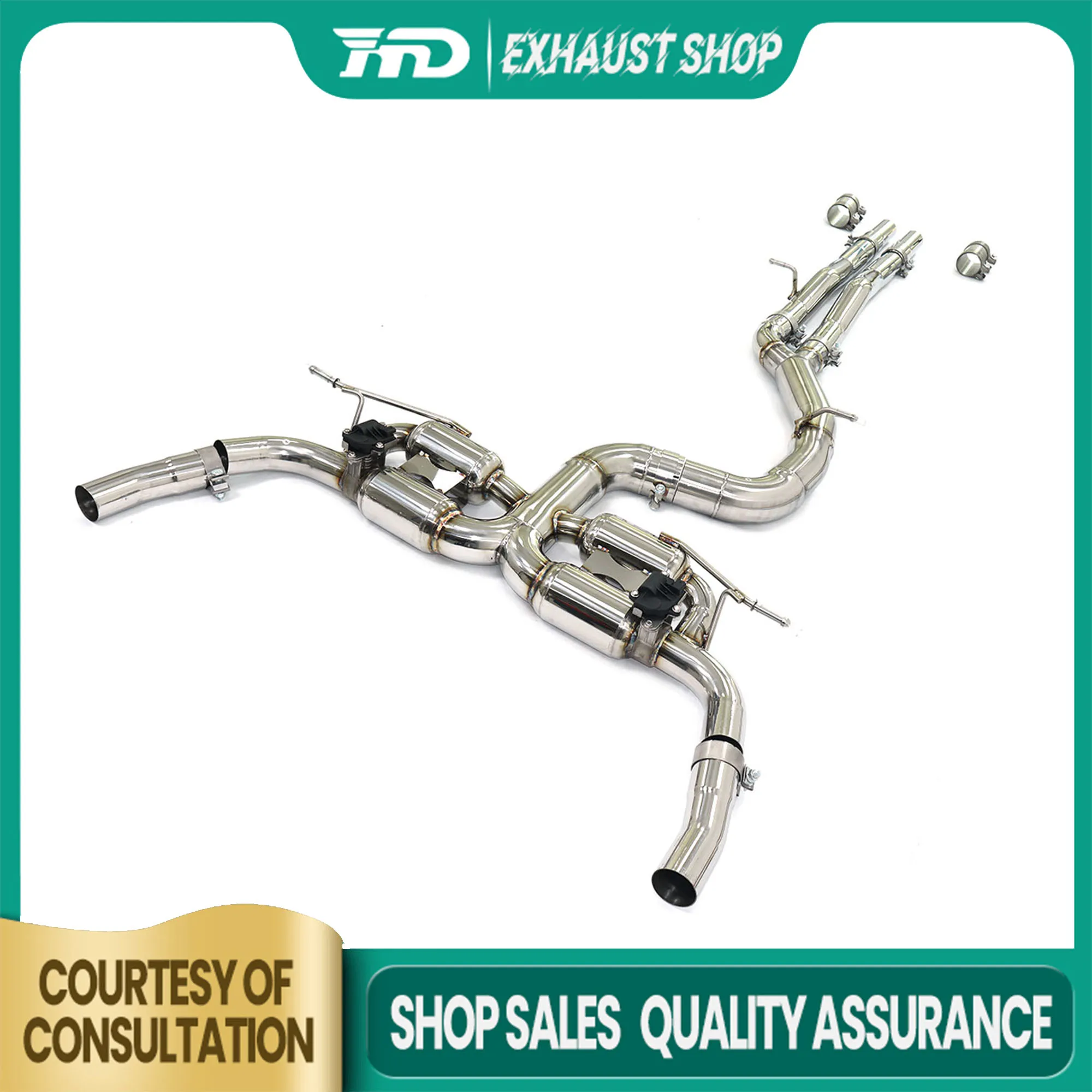 

High Quality Catback For Audi RS3 8Y 2.5T Stainless Steel Exhaust System Electronic Valve Muffler Non-destructive Installation
