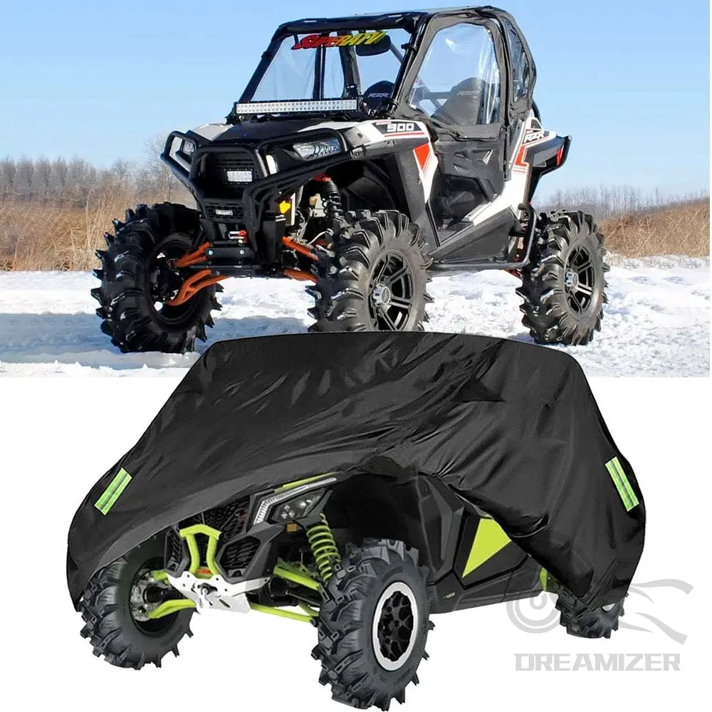 

UTV 2 Row Seats Utility Vehicle Storage Cover For Can-Am Maverick X3 Defender Max HD10 HD8 Compatible With Polaris RZR