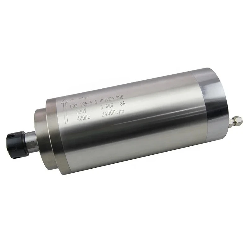 5.5kw Spindle Motor 220v 380v ER25 400Hz Water-cooling Spindle for CNC Engraving Woodworking Machine