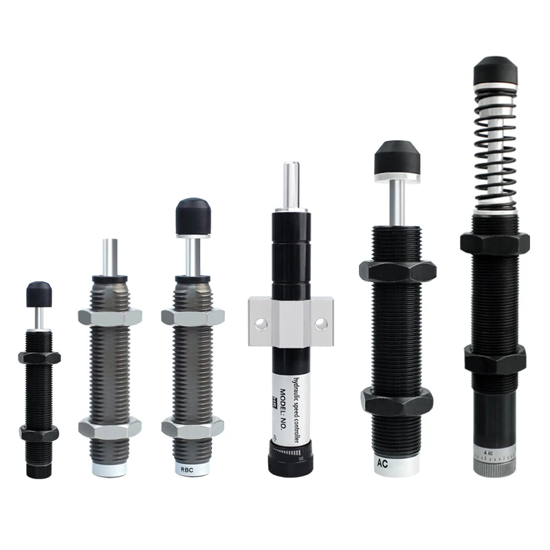 

2Pcs Cylinder mechanical arm accessories Hydraulic oil pressure buffer Shock absorber damper RB RBC Series RB0604 RBC2725 RB2015