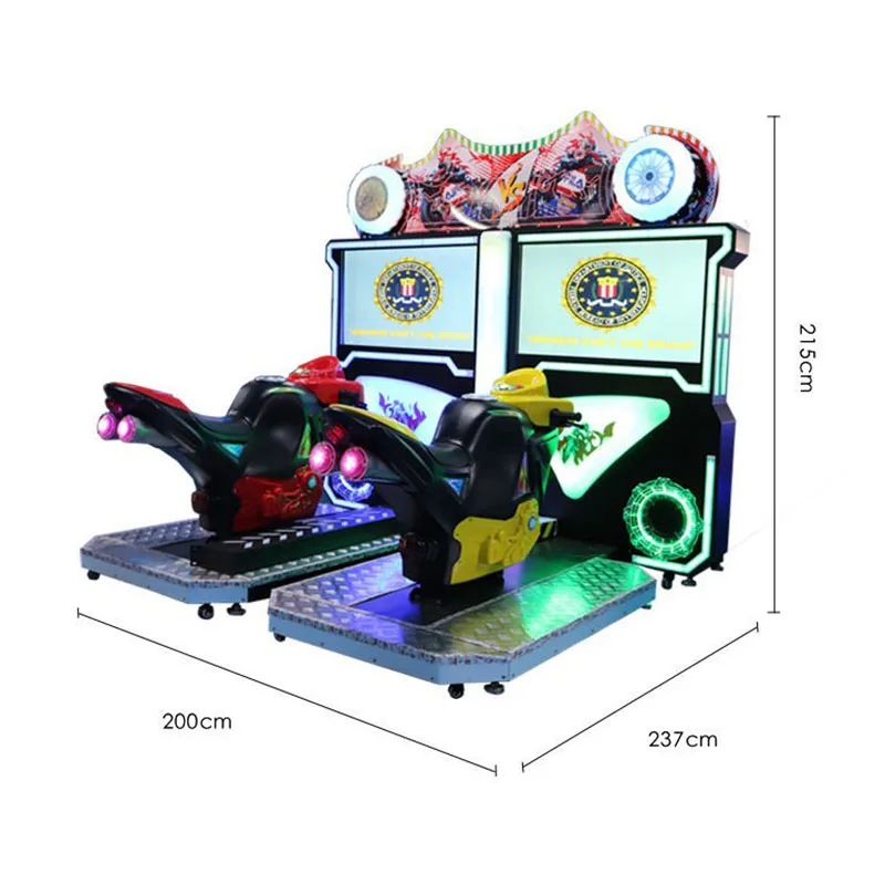 Two Player Coin Operated 32 Inch Simulator Arcade Racing Car Game Machine