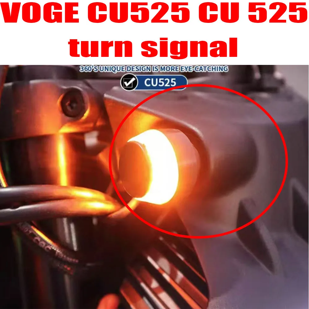 Fit VOGE CU525 CU 525 Retro Mini Led Turn Signal With Front Turn Signal And External Turn Signal Accessories