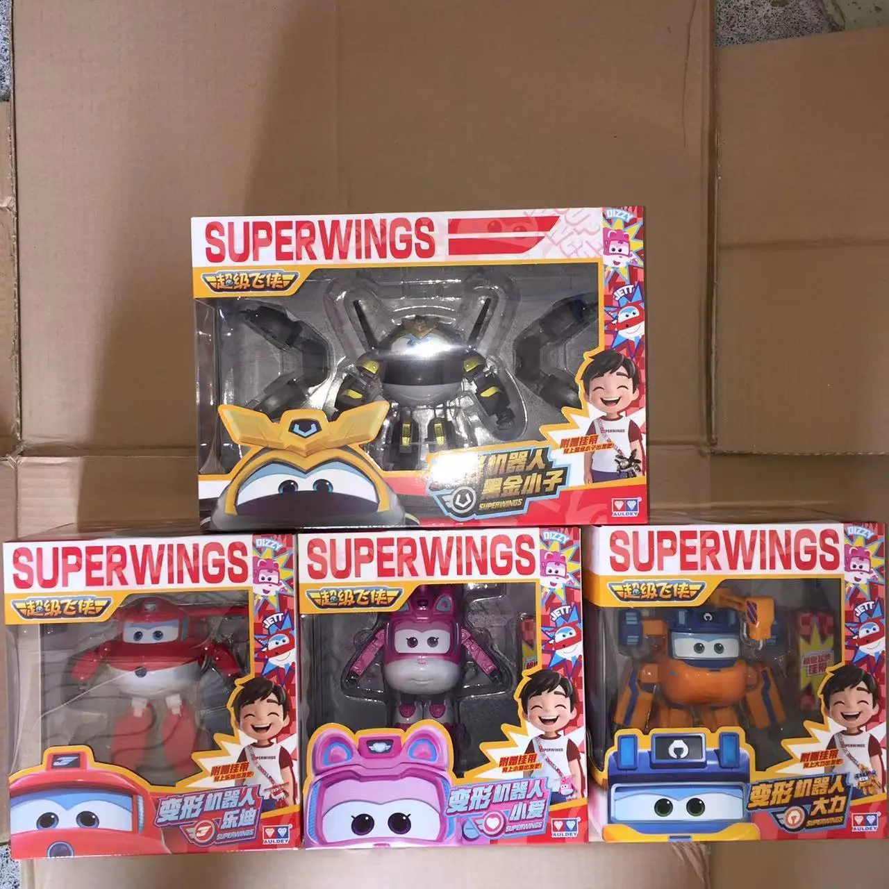 Auf Lager Neue Verkauf Original Super Wings Anime Figur Hangar Große Transformation Spielzeug Roboter Desktop Modelle Urlaub Geschenke