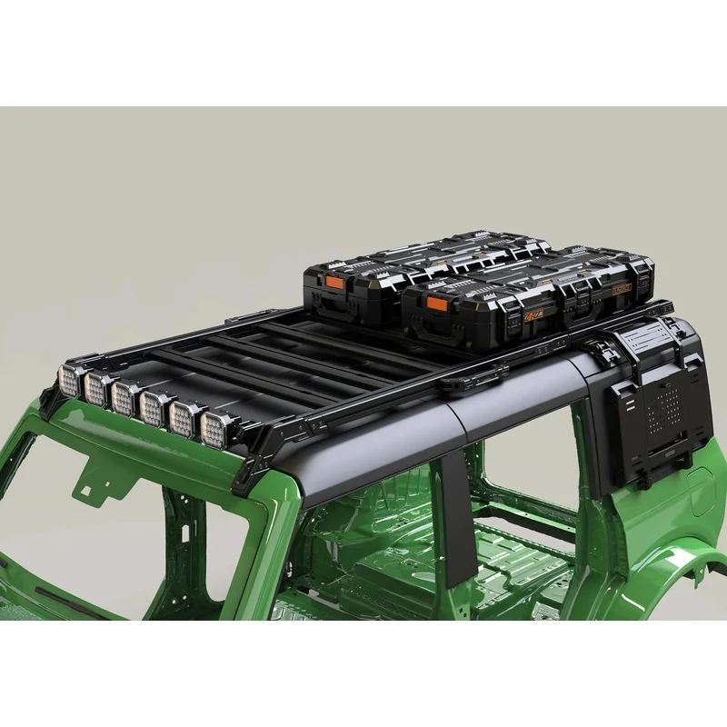 High Quality 4x4 CNC Precision Engraving Top Mount Roof Cargo Platform Fit For Bronco Off Road Accessories