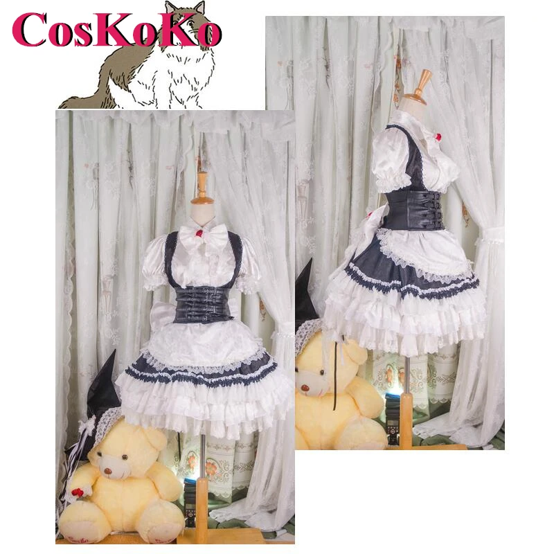 CosKoKo [Customized] Kirisame Marisa Cosplay Anime Game Touhou Project Costume Luxuriant Version Dress Party Role Play Clothing