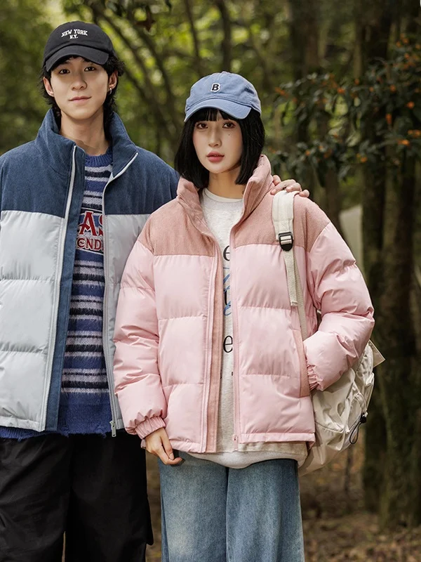 

Мужское хлопковое пальто Thiened Down Jaet, зимнее стеганое пальто с хлебом, модное городское полиэфирное волокно, облегающее пальто Jiujiang Zhejiang