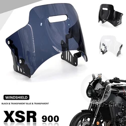 XSR900 Windshield Windscreen For Yamaha XSR 900 xsr900 2022-2025 Motorcycle Accessories Wind Deflector Flyscreen with Bracket