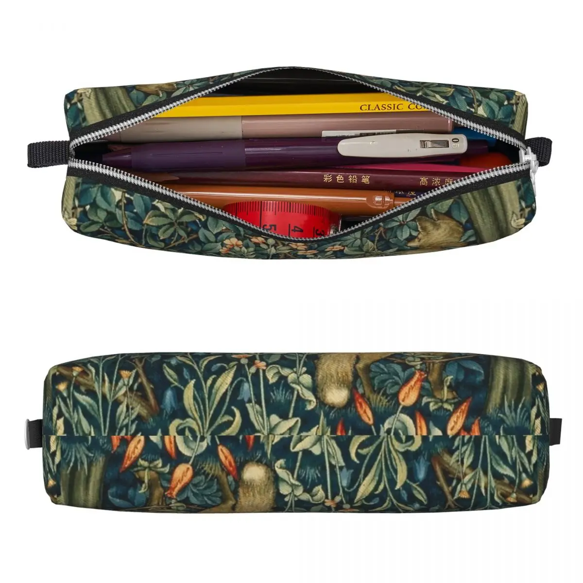 Fagiano e volpe William Morris astuccio portapenne classico astuccio portapenne ragazze ragazzi grande stoccaggio materiale scolastico Pencilcases