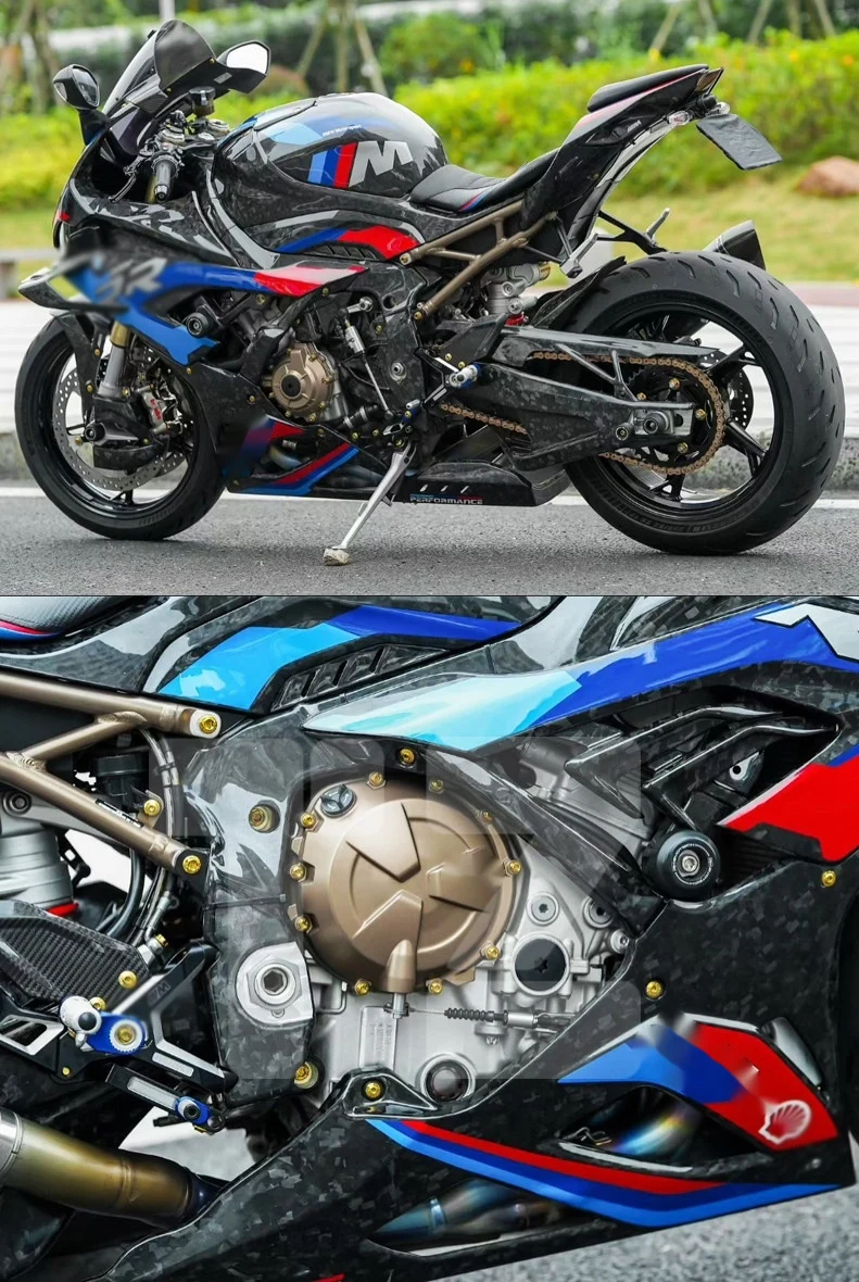 Carbon Fiber Full Body Kit Windshield Mirror Cover For BMW S1000RR Racing Bike Accessories