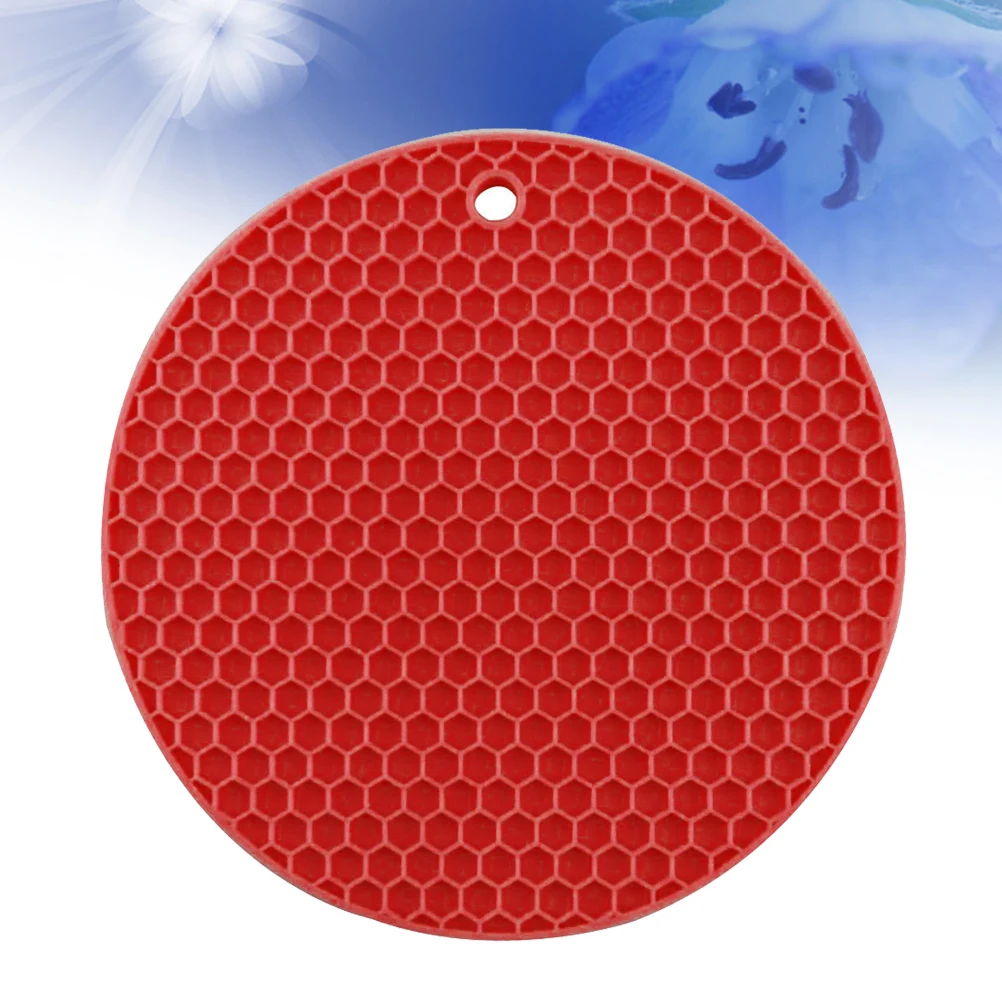 

Silicone Placemat Insulation Heat Resistant Pad Stove Table Silcione Pot Coaster