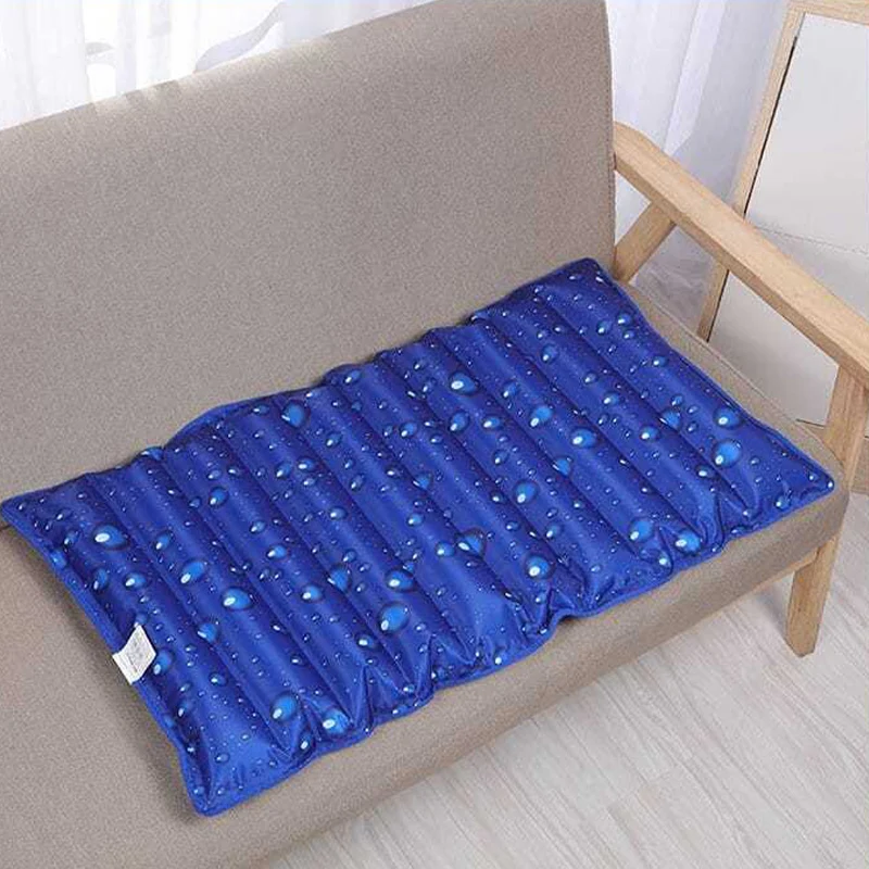 90x48cm Refillable Water Cooling Mat Summer Cooling Ice Cushion for Baby Stroller Chair Sofa & Bed Pet Soft Water Cool Pad