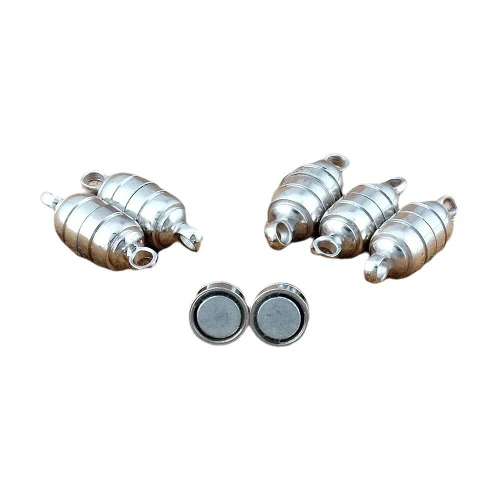 

50 комплектов 15,5*5,5 мм мощные магнитные магнитные застежки для ожерелья для изготовления ювелирных изделий L-1