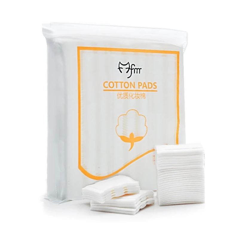 Square Triple Layered Cosmetic Cotton Pads Nails/Lips/Eyes Polish Remover Pads Drop Shipping