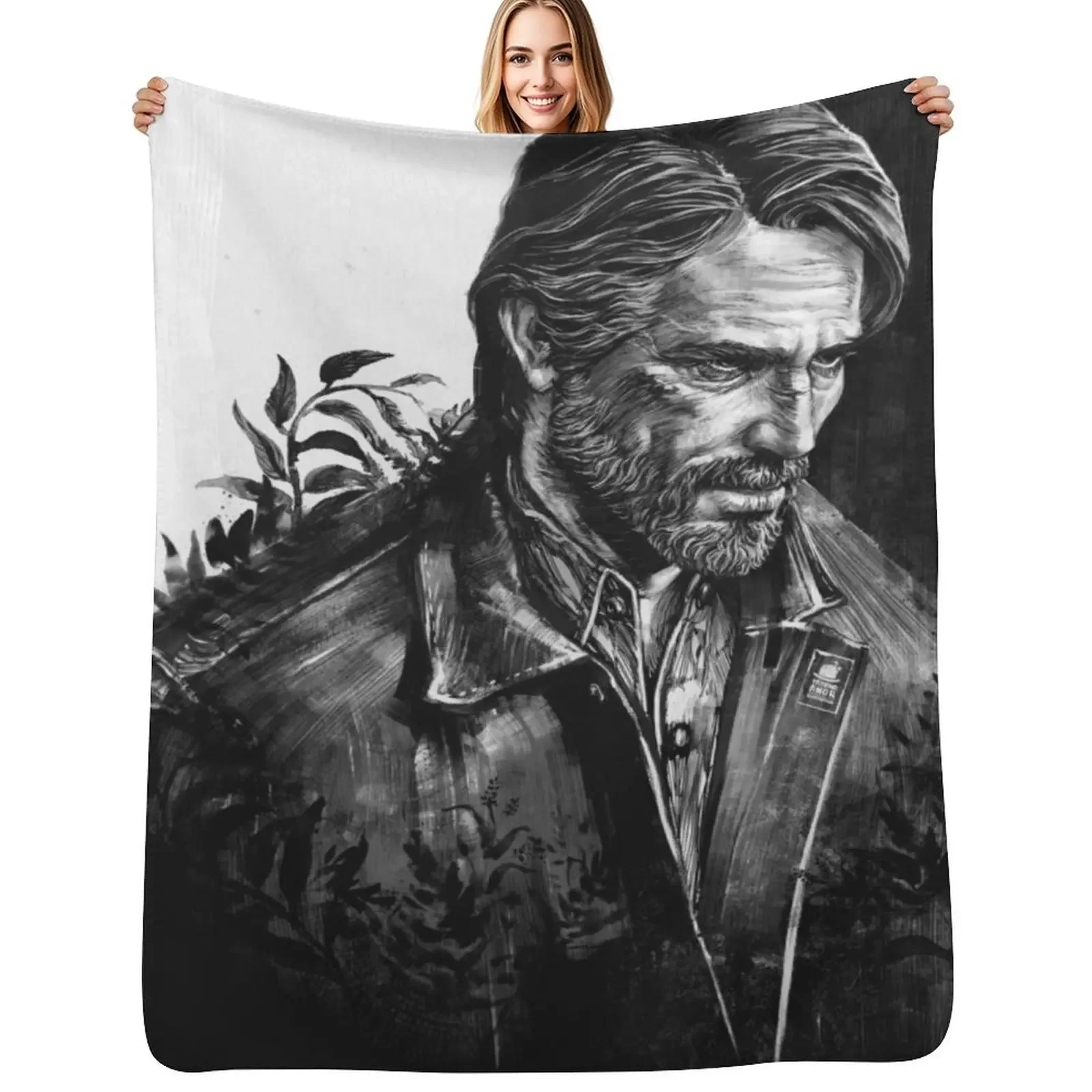 

J_pt2 Throw Blanket bed plaid Sofas Flannels manga Blanket