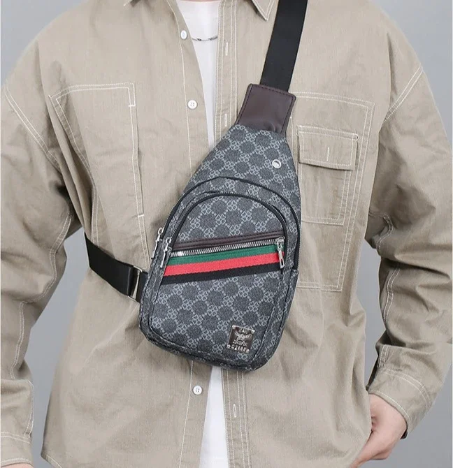 Universelle Multifunktionale Umhängetasche für Herren/Damen, Schulter-Crossover-Brusttasche, lässige Handtasche mit Kopfhörerfach – Detail 35