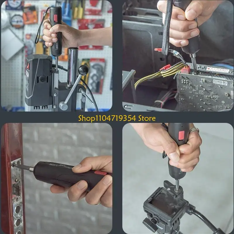 

Wireless Screwdriver Drill Screw Driver Set Rechargeable Electrician Screwdriver