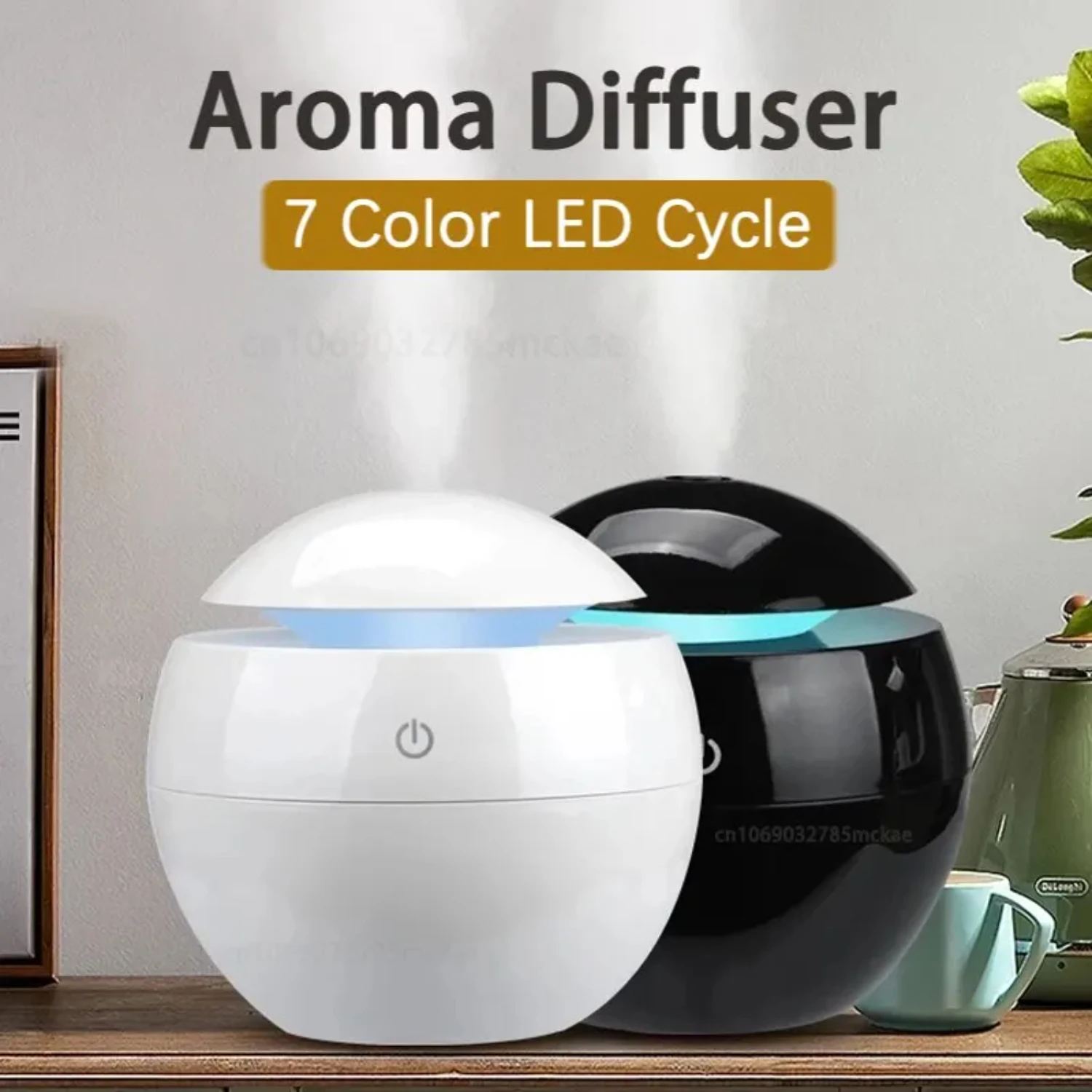 Enhanced Portable USB Mini Aromatherapy Humidifier - Colorful Night Light Air Purifier for Indoor and Car Use, Promoting Improve