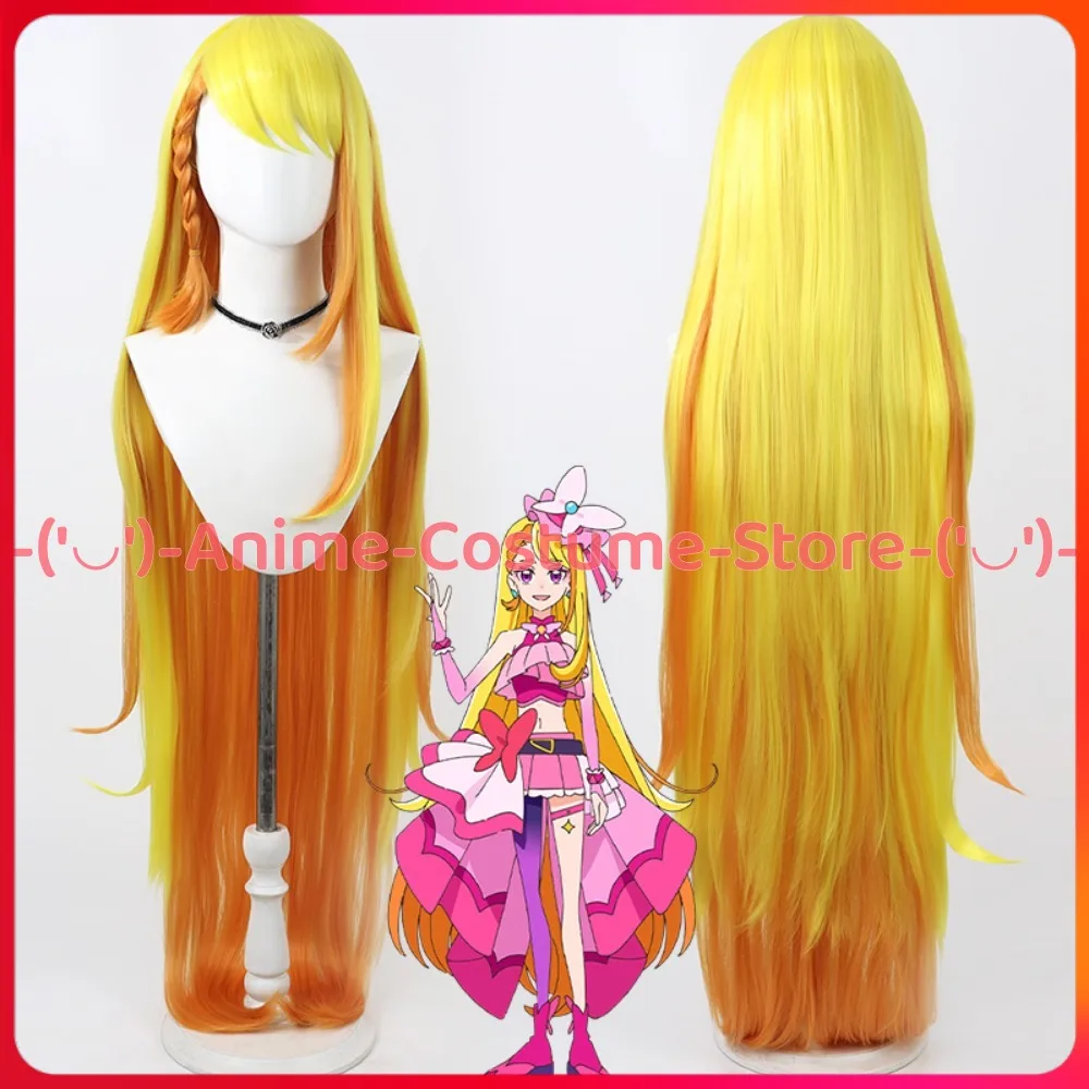 

Pretty Cure Wing Saint Butterfly Косплей Парик Аниме Игровой Персонаж Хэллоуин Карнавальный Костюм Парики Устойчивые Синтетические Волосы