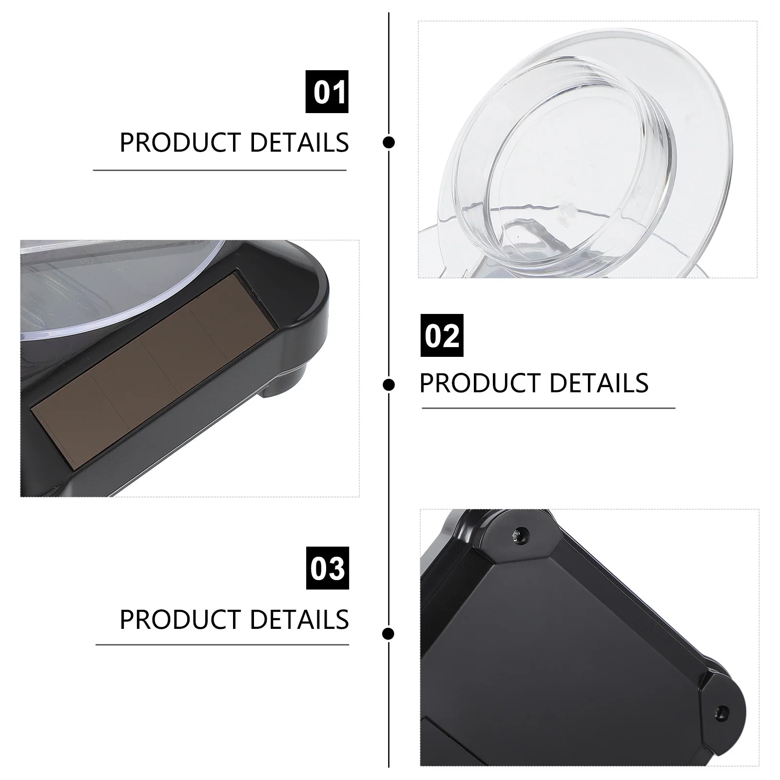 

1Set Solar Rotating Bracelet Display Stand Transparent 360 Degree Jewelry Display Holder Organizer Solar Rotating Stand