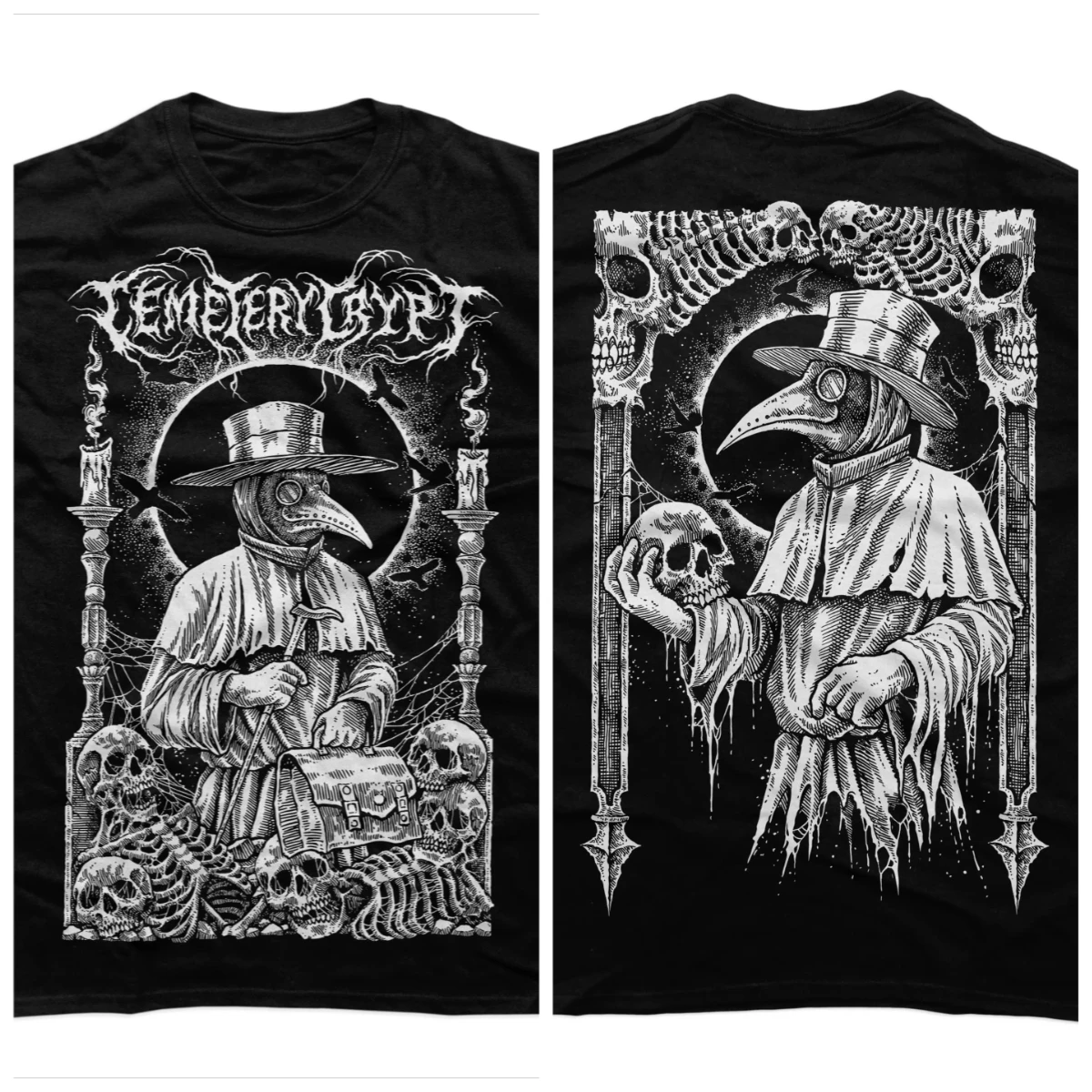 

HOT SALE Fashion Plague Doctor T Shirt Graphic T Shirts Retro Streetwear High-quality Crew-neck Short-sleeved Men's T-shirt