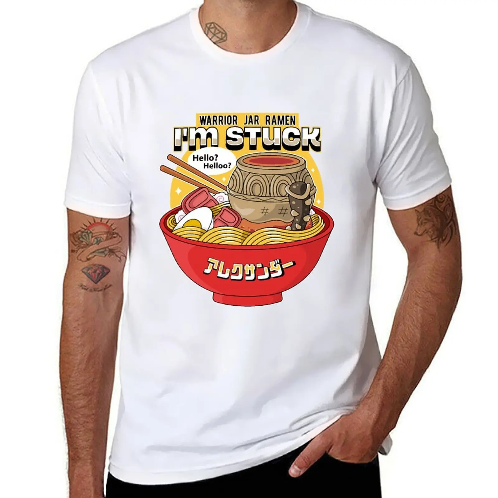 

Warrior Jar Ramen T-Shirt printed t shirts for man anime t shirts for man T-Shirt