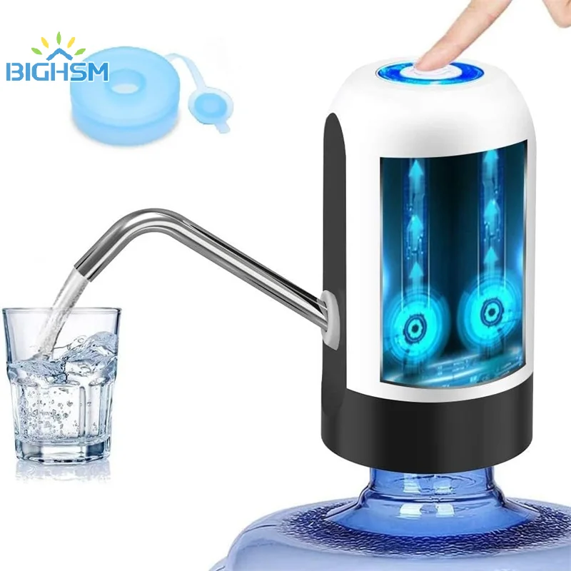 Drinking Fountain Water Bottle Pump Home Garden Automatic Switch One Click Kitchen Dining Room Mini Electric USB Charging Carboy