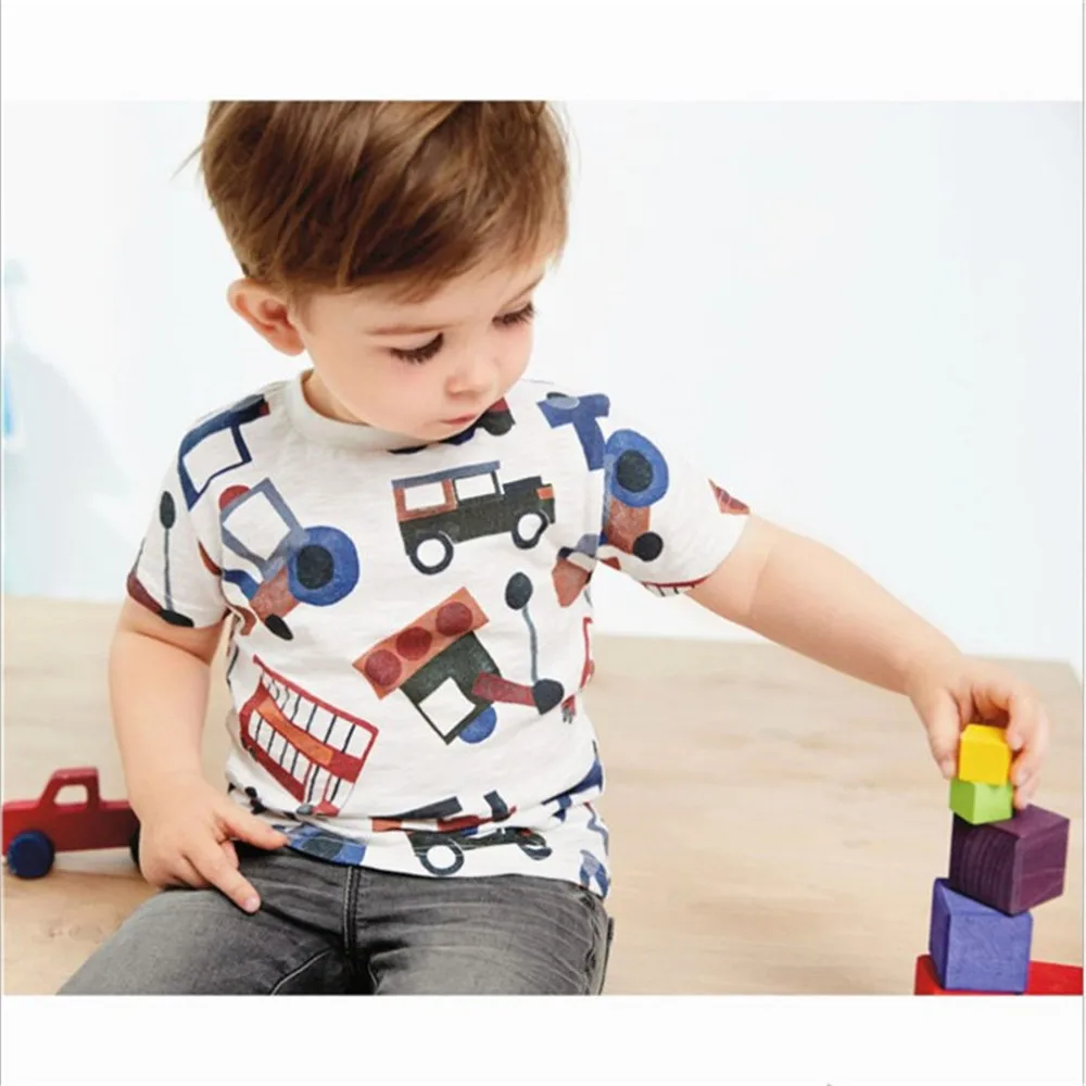 Jumping metros crianças t camisas de algodão para meninos meninas moda roupas do bebê dos desenhos animados impressão bonito crianças topos tees crianças