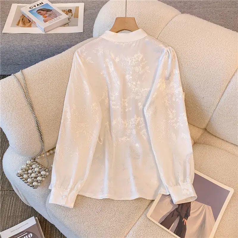 Spring Autumn New Fashion Stand Collar Long Sleeve Chinese Style Blouses Women\'s Clothing Frog Vintage Trend Simplicity Shirts