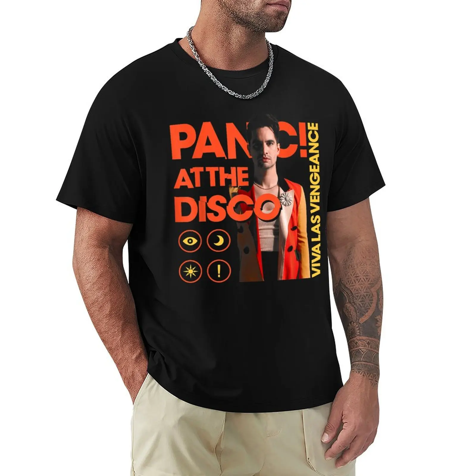 Panic At T-Shirt Sweat Absorbing Sports Tee Shirt