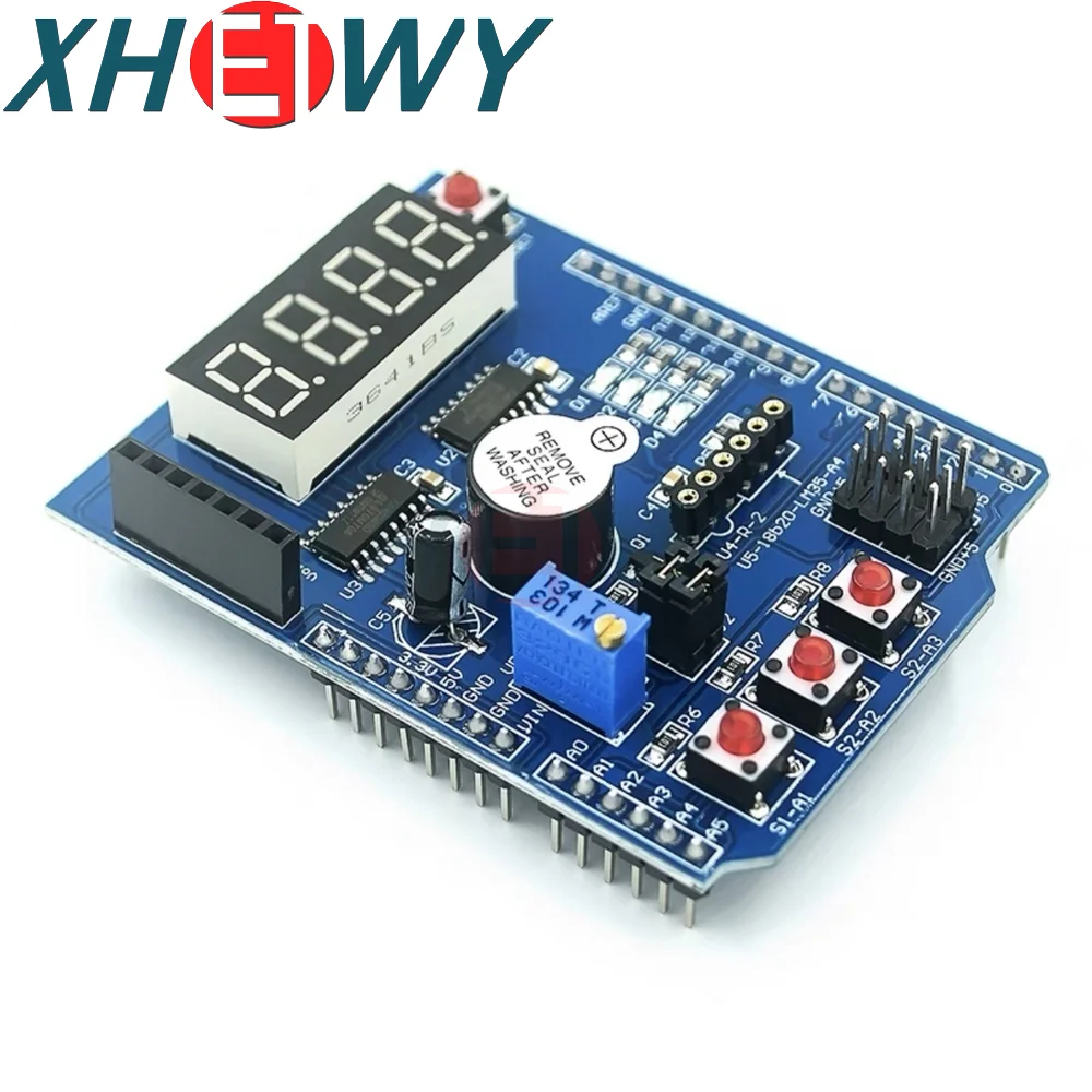 1PCS The multi-functional extension board basic learning kit is suitable for the Uno r3 microcontroller development board