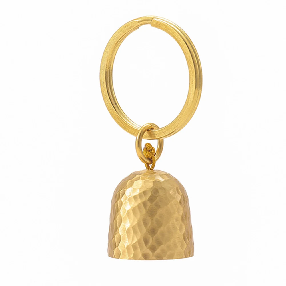 Multifuncional Metal Bell Pendant Keychain, Brass Key Chain, Hanging Keyring Decoração para Camping e Caminhadas