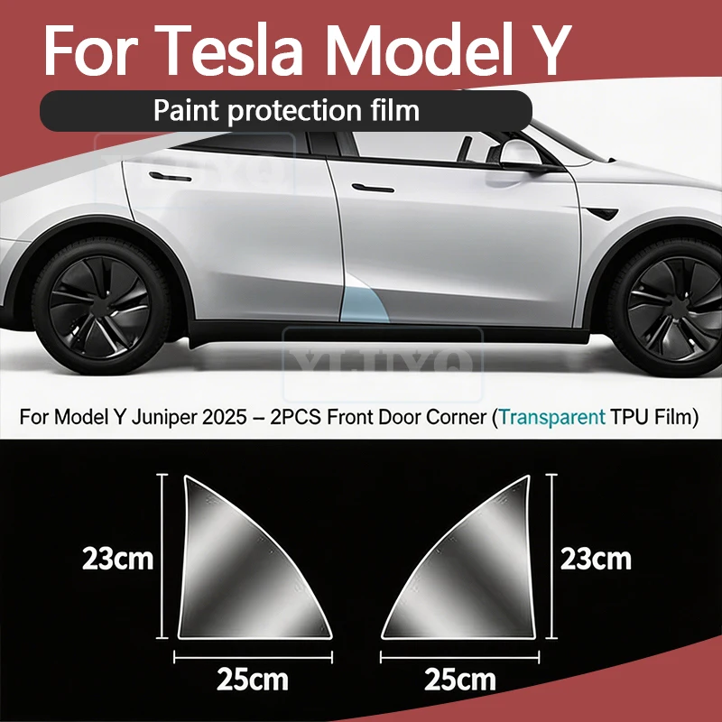 For Tesla Model Y Juniper Protective Film TPU Invisible Car Wrap No-Cut Car Door Paint Protection Sticker Car Modification