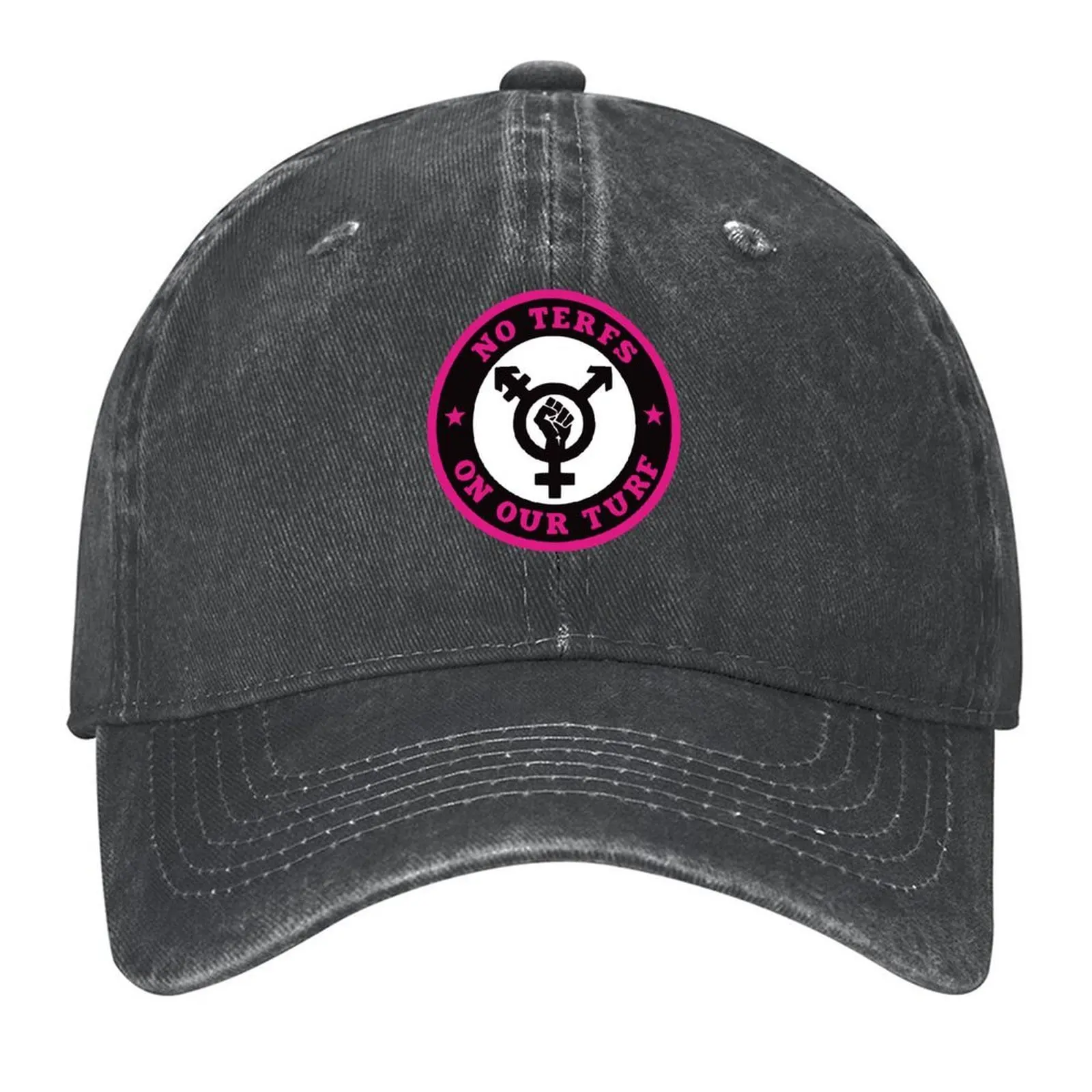 

No Terfs On Our Turf Sticker Baseball Cap summer hat winter hats for men Streetwear Luxury Cap Hats For Men Women's