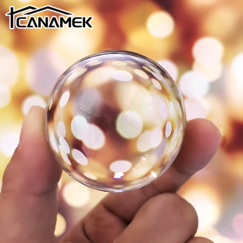 1Pc 20-50mm Clear Crystal Ball Quartz Healing Sphere Photography Props Home Decor