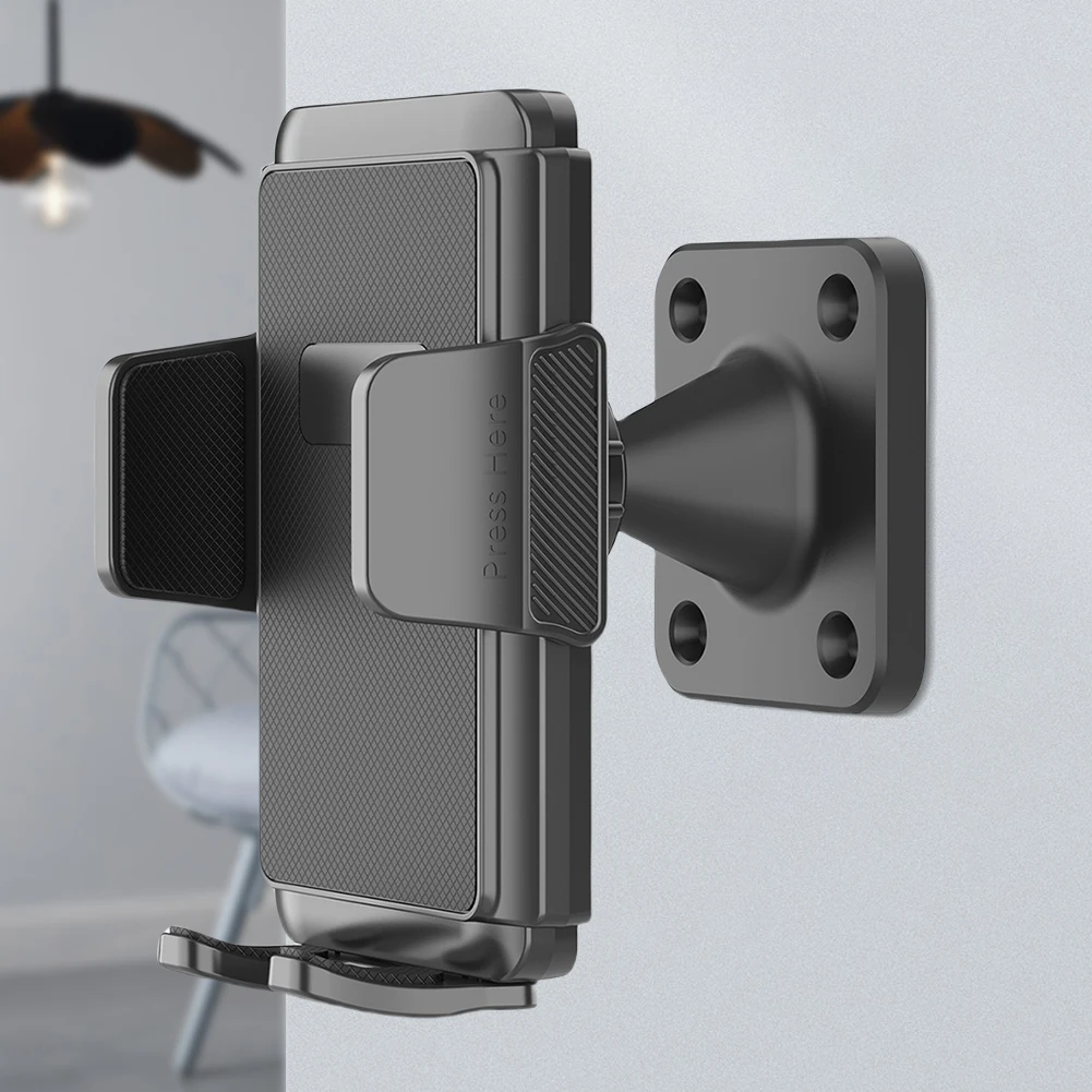 360° verstellbarer Tablet-Halter, wandmontierte Stabilisationshalterung, freihändiger Tablet-Ständer für Telefone mit 4,7–7,2 Zoll