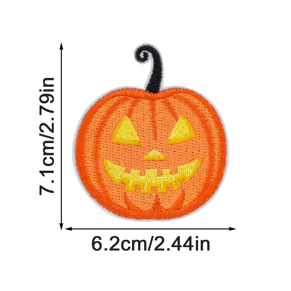 New Best-selling Halloween Embroidery Patchwork Pumpkin Bat Hot Melt Adhesive Patch Holiday Costume Patchwork Ghost