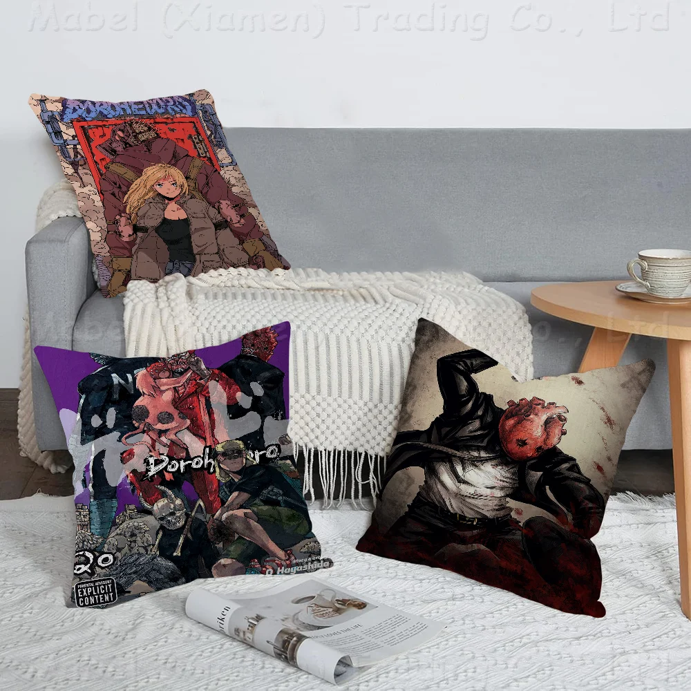 

Anime Dorohedoro Pillowcase Toon Gift Cushion Cover Bedroom Home Sofa Chair Seat Decor Pillow Case