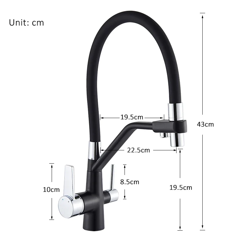 Filtered Kitchen Faucets Purification Tap 360 Rotate Water Filter  For Three Ways  