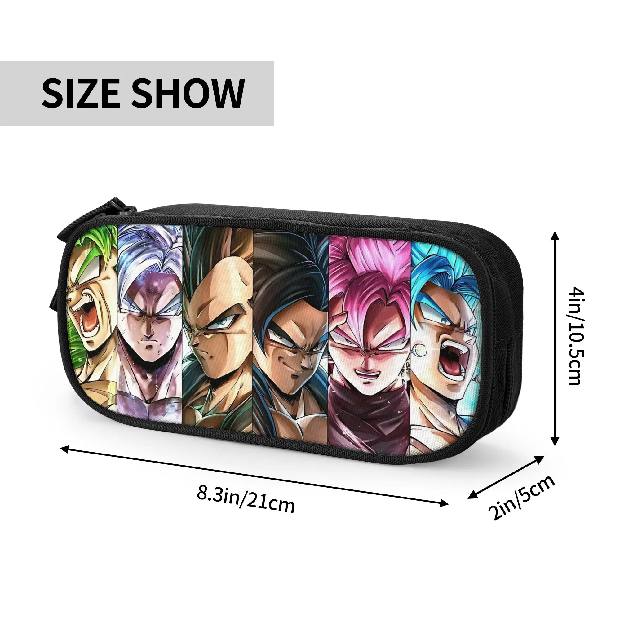 Custom Dragon Ball Z Large Capacity Bags for Child Goku School Pencil Bag for Boys Gilrs Kids