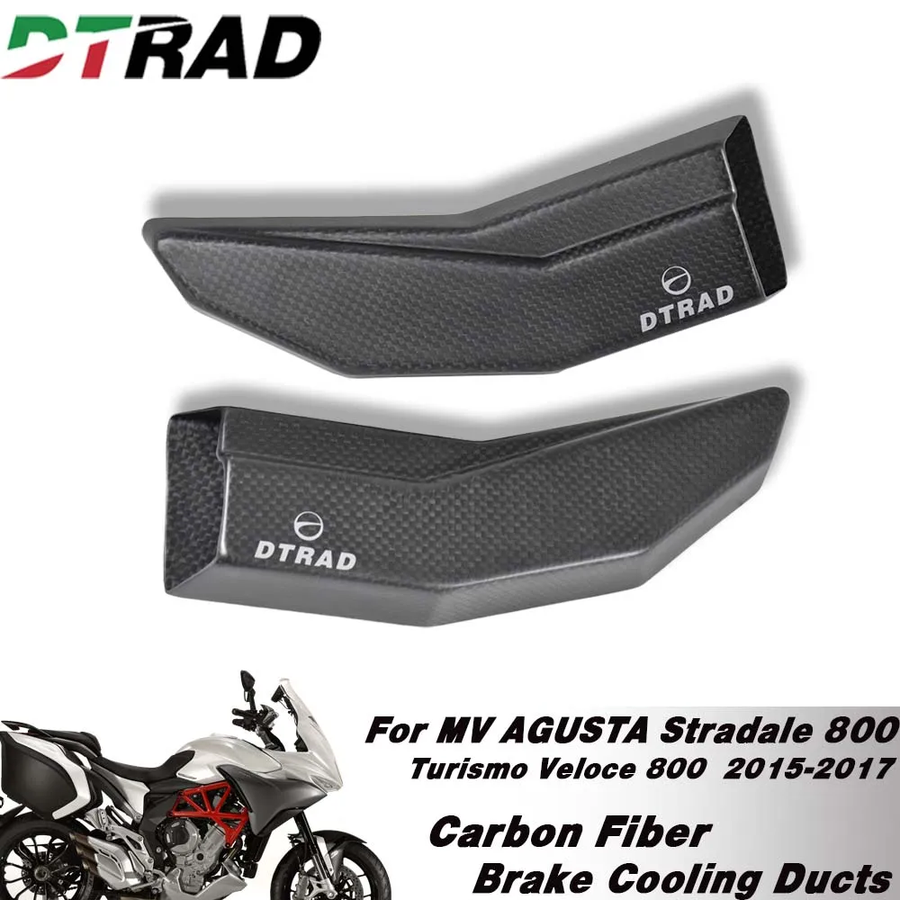 For MV AGUSTA Turismo Veloce 800/Stradale 800 2015-2017 Motorcycle Carbon Fiber Air Guide Brake Cooling Ducts Caliper Radiator 