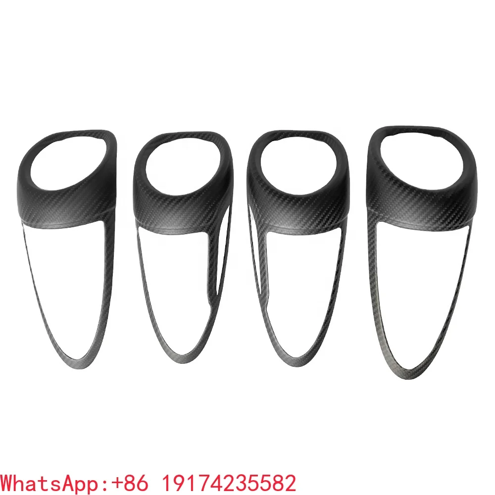 

Real Carbon Fiber Matte Carbon Dashboard Air Conditioner Vent Grille Outlet Cover Trim for Porsche Boxster Cayman 718