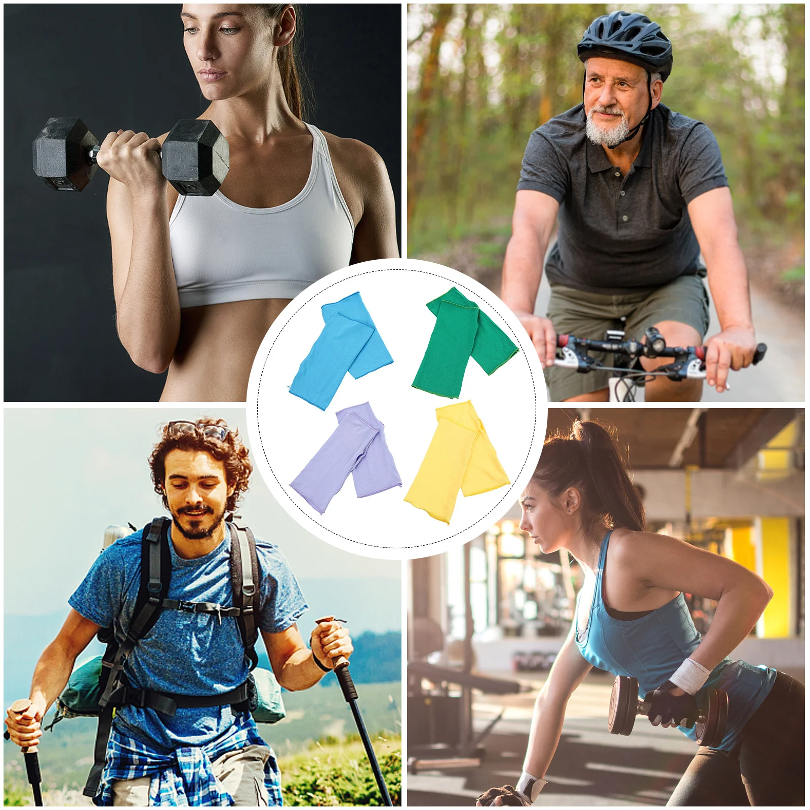 

4Pairs Sun Protection Gloves Half Finger Outdoor Uv Proof Non Slip Sun Resistant Gloves Outdoor Sun-Resistant Glove