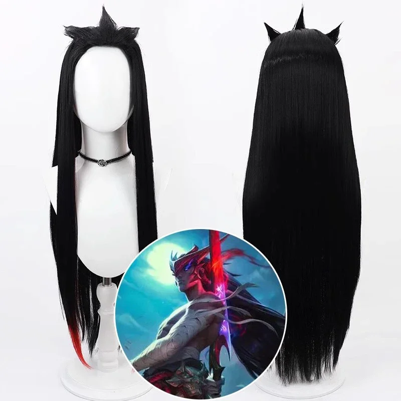 Yone Cosplay Costumes Wig High Temperature Wire Game LOL The Unforgotten Yone Long Hair With Wig Cap For Men Women